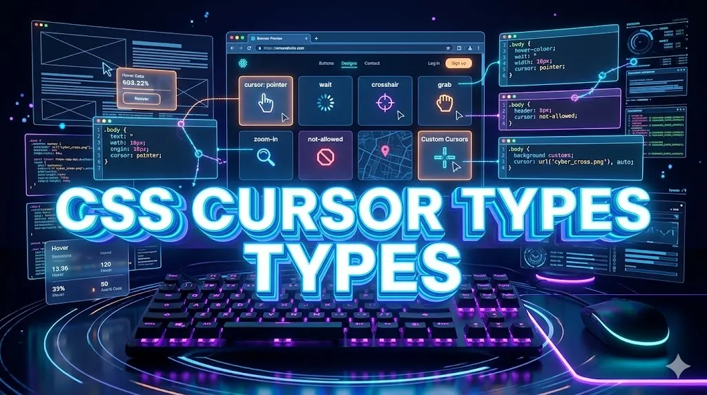 CSS Cursor Type — PBA Institute CSS Tutorial