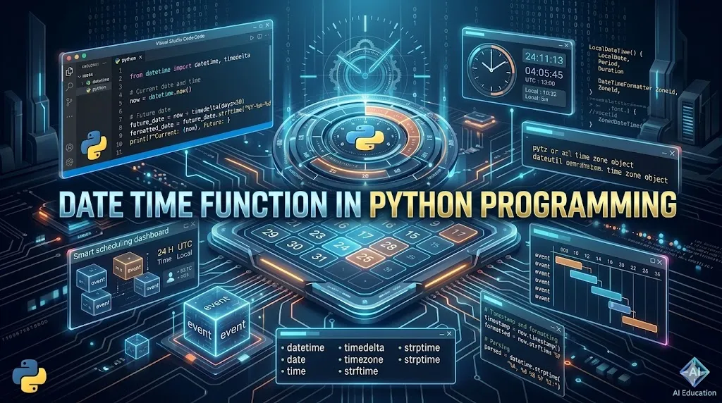 Date And Time Functions In Python — PBA Institute Tutorial