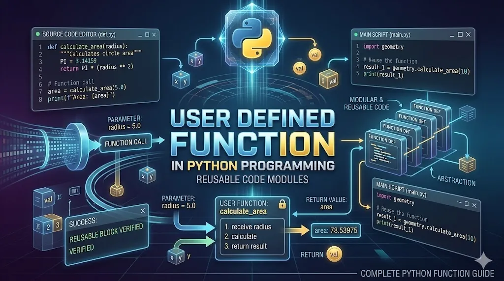 User-Defined Functions In Python | PBA Institute – Python Programming ...